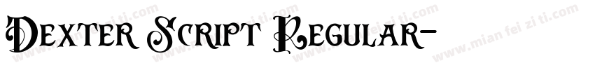 Dexter Script Regular字体转换